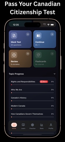 Canadian Citizenship 2026 Prep iPhone screenshot