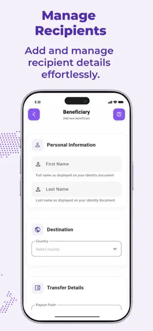 eZi Remit screenshot 3