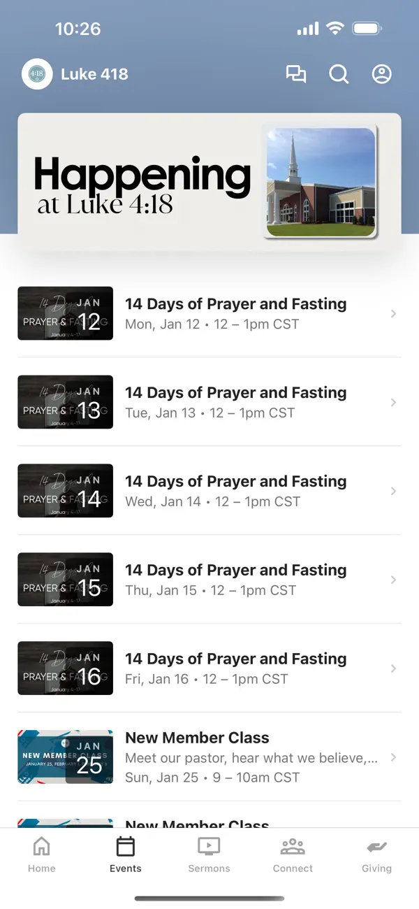 Screenshot #2 pour Luke 4:18 Fellowship