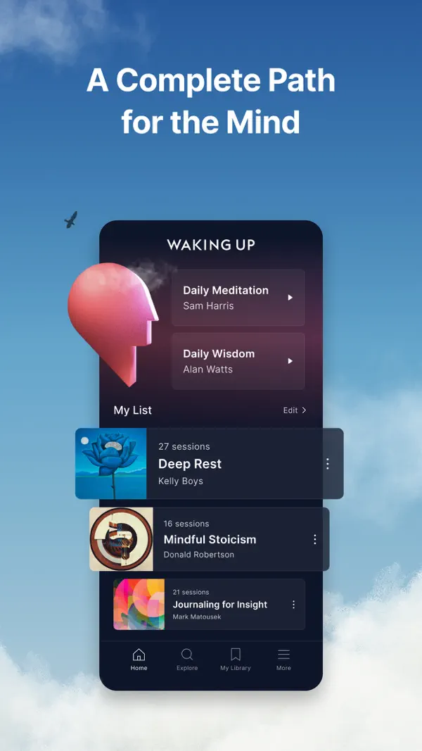 Waking Up: Meditation & Wisdom iPhone App Screenshot 9 – Gesundheit & Fitness