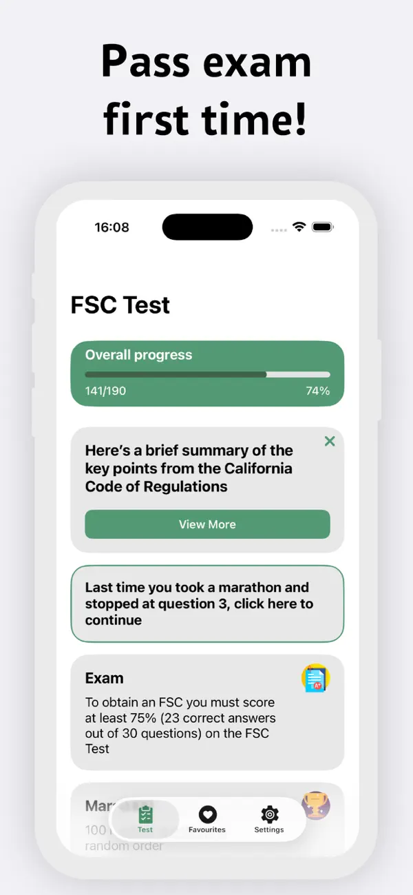 Screenshot #2 pour California Firearms Test Prep