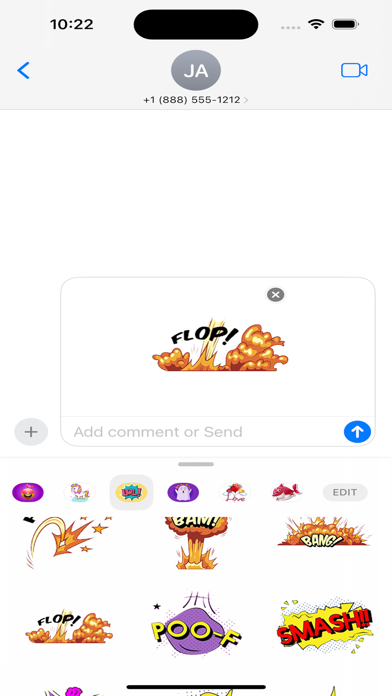 Screenshot #3 pour Comics Color Bubble Stickers
