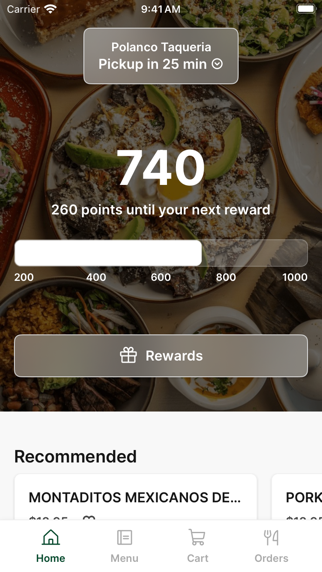 Polanco Taqueria app screenshot