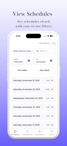 Airstudio Scheduling iPhone screenshot