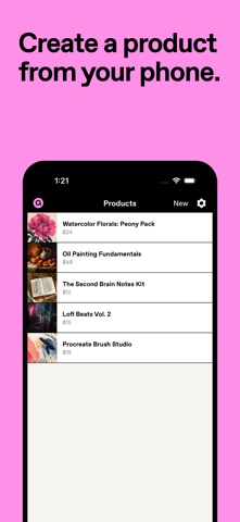 Gumroad app screenshot