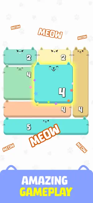 Cats Block Puzzle: Shikaku screenshot 2