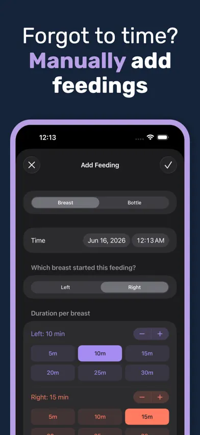 LatchTime: Breastfeeding Timer screenshot 5