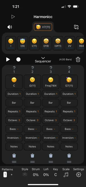 Harmonicc Chord Sequencer AUv3 screenshot 2