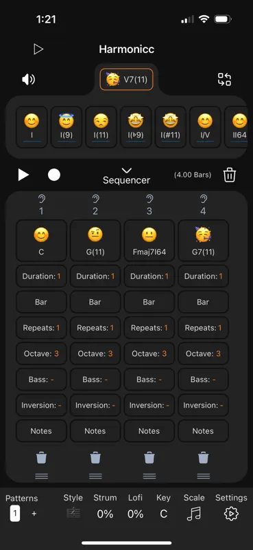 Harmonicc Chord Sequencer AUv3 screenshot 2 of 7