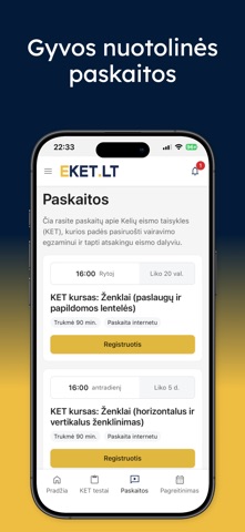 EKET Bilietai 2026 KET Testai App Store preview screenshot 6
