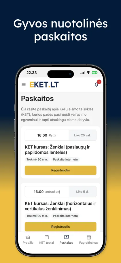 EKET Bilietai 2026 KET Testai ekran görüntüsü 6 / 6