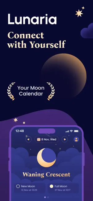 Lunaria - Moon Phase Calendar screenshot 1