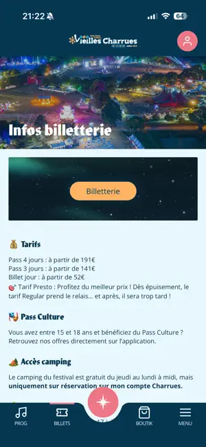 Festival des Vieilles Charrues iPhone screenshot 4