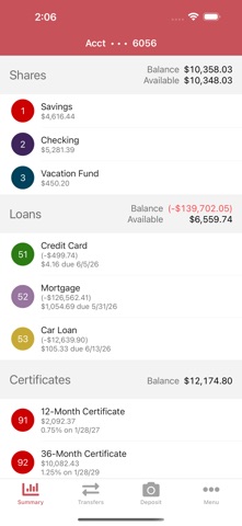 Neighborhood Trust FCU Mobile app screenshot 2