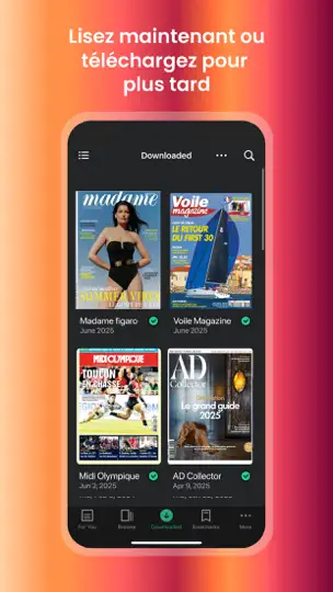 Capture d'écran de PressReader : Info & Magazines sur iPhone 9