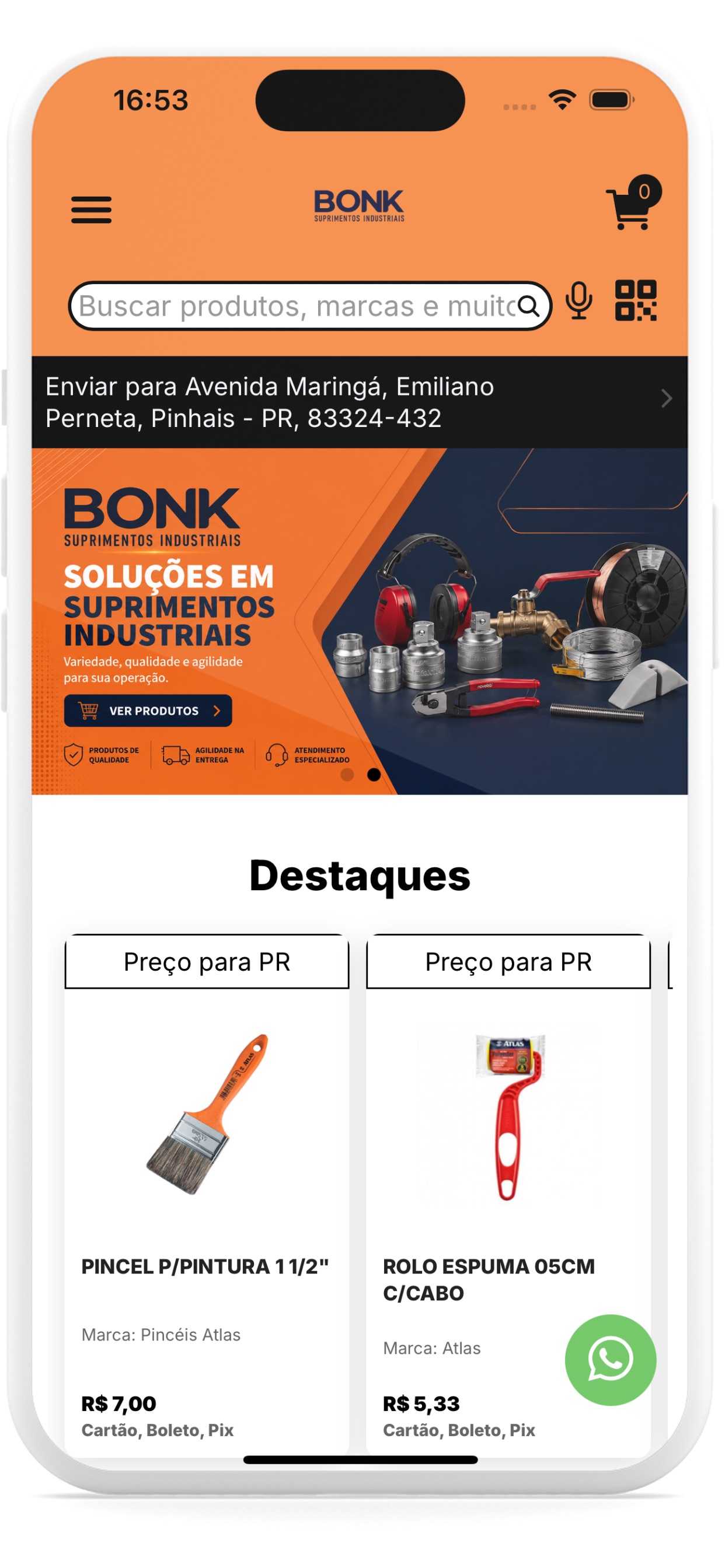 Screenshot 2 of Bonk Suprimentos Industriais