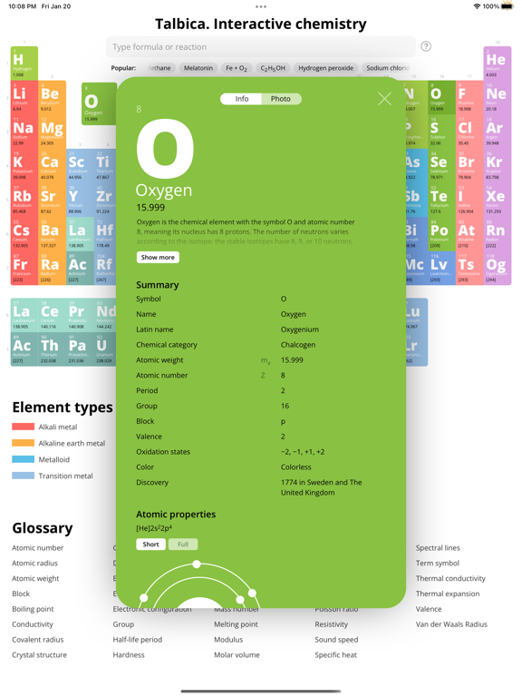 Screenshot #6 pour Talbica 3: Periodic Table