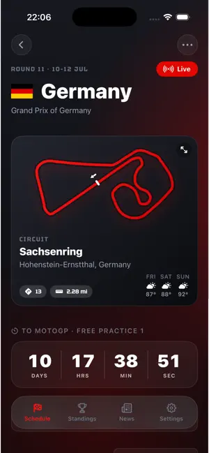 Race Results: MotoGP Standings screenshot 2