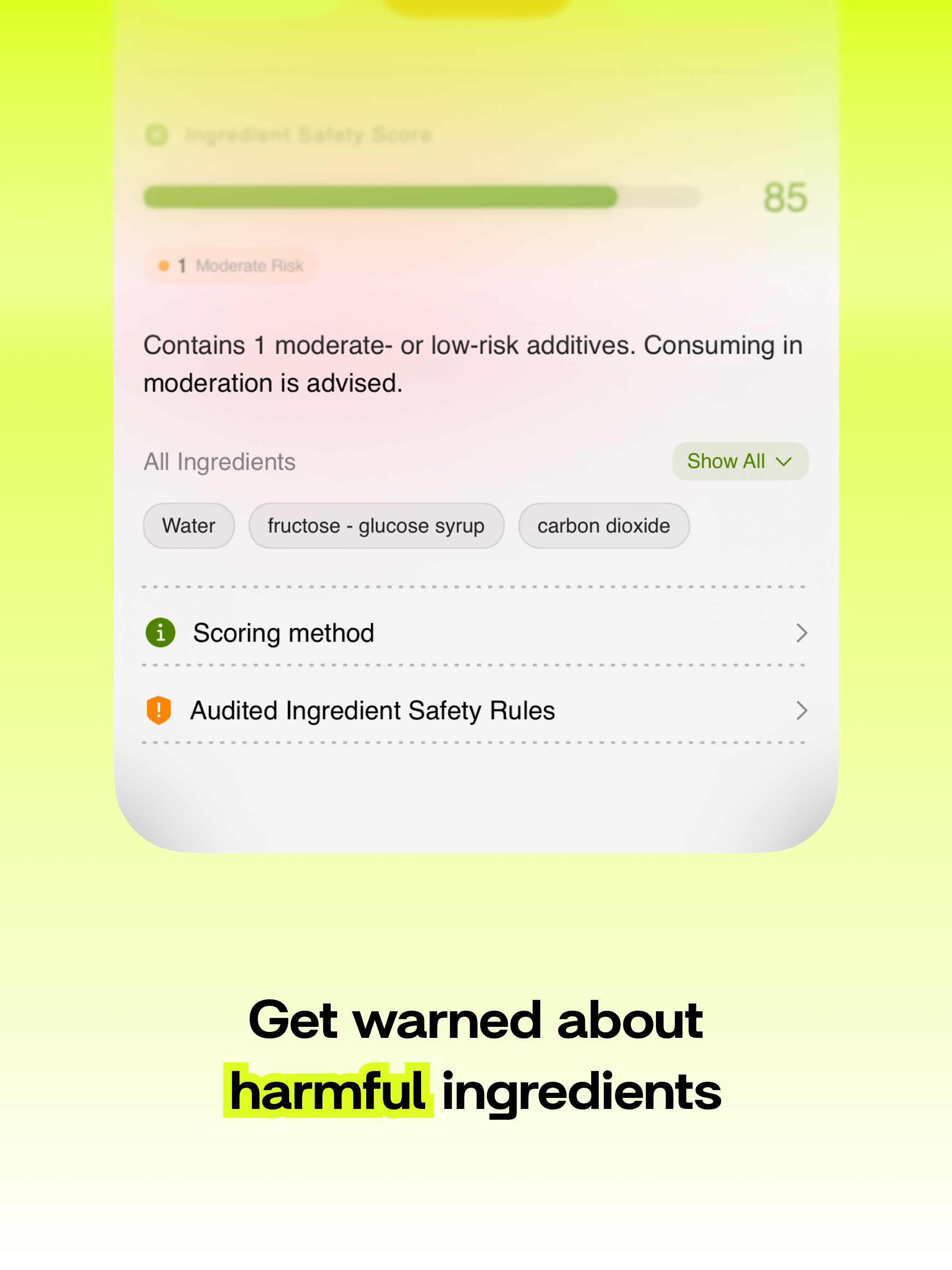 Behind the Label: Food Scanner