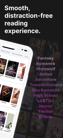 NovelRead - Books and Stories iPhone screenshot