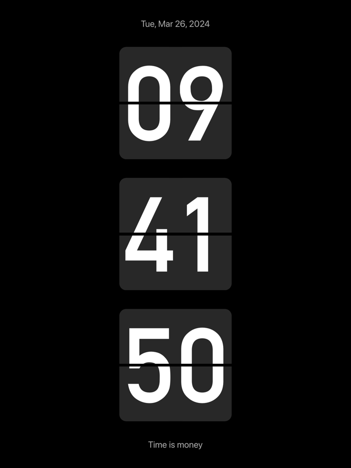 桌面懸浮時鐘 - 搶購秒殺  翻頁時鐘