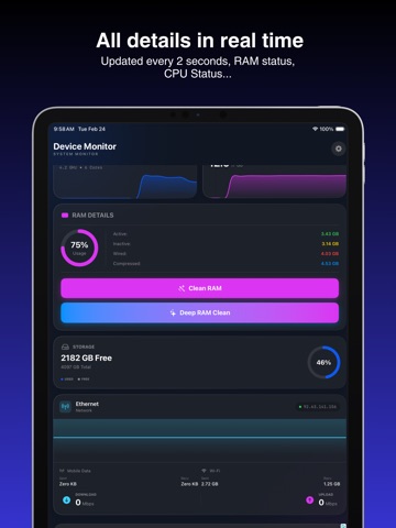 Device Monitor + System Status