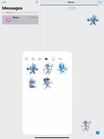 Whirling Blizzard Stickers iPad screenshot