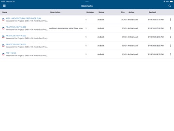 Viewpoint For Projects™ iPad screenshot