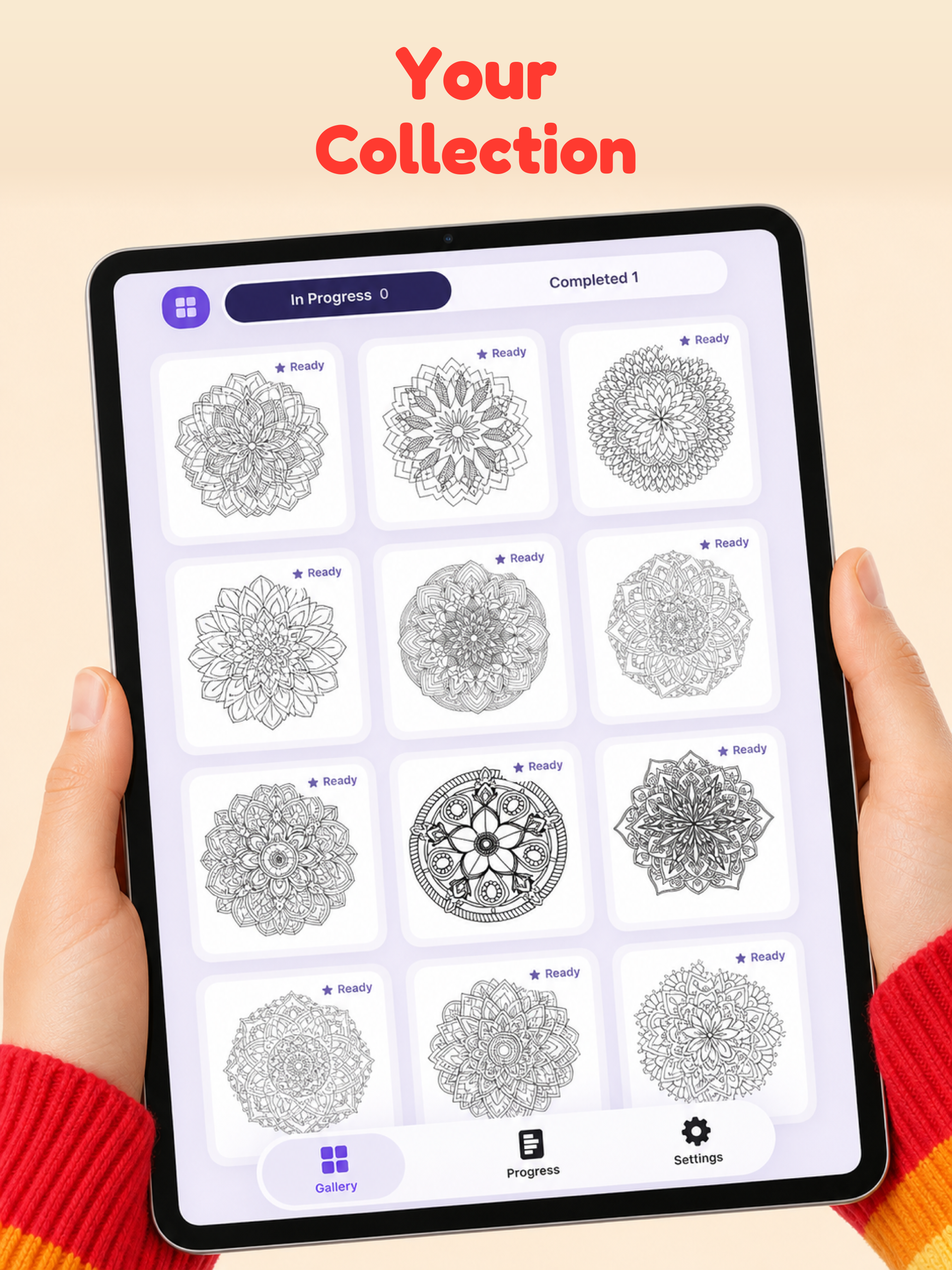 Mandala Coloring Book & Pages