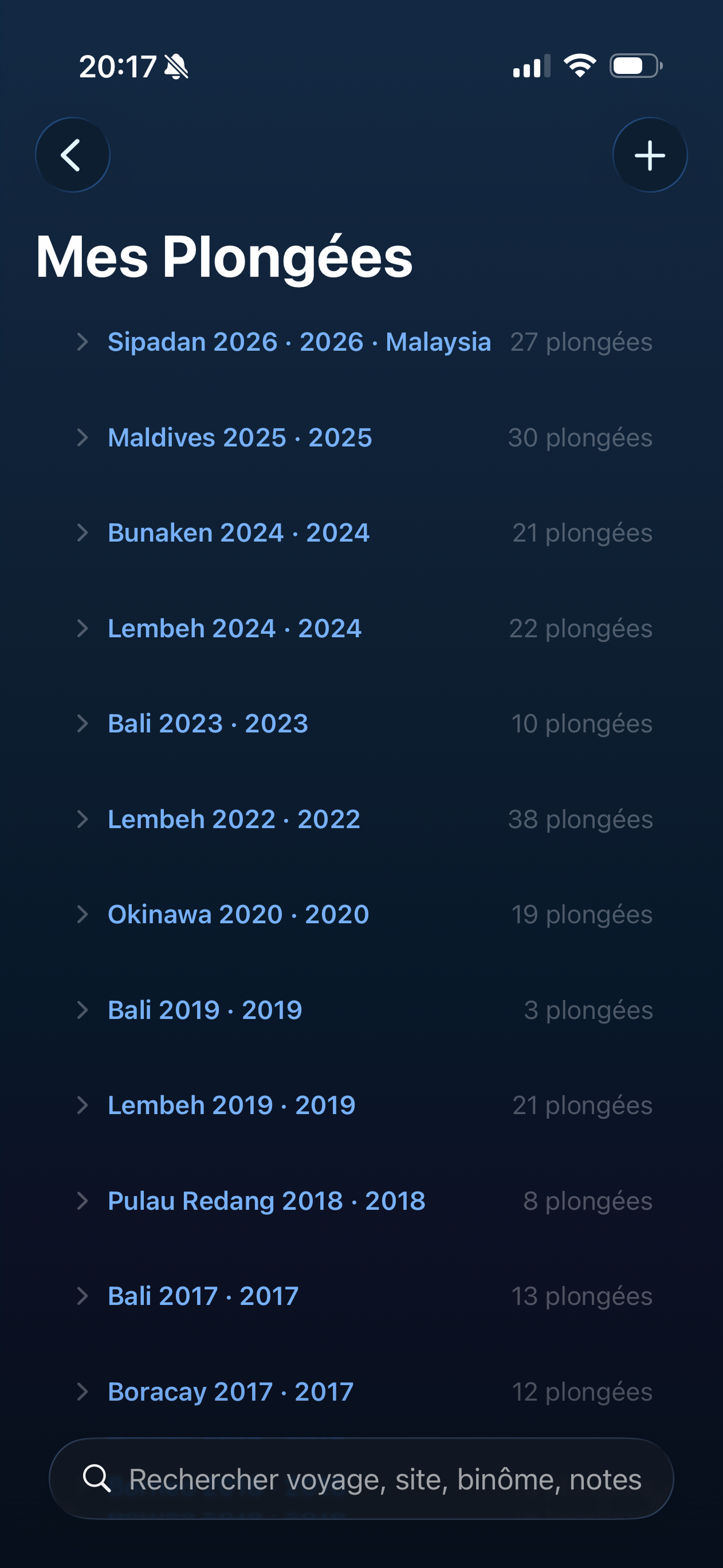 Carnet de Plongée screenshot 3