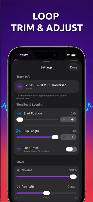 Reverse Singing: Audio Screenshot 4 of 5