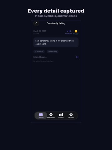 Somnia - Dream Journal iPad screenshot