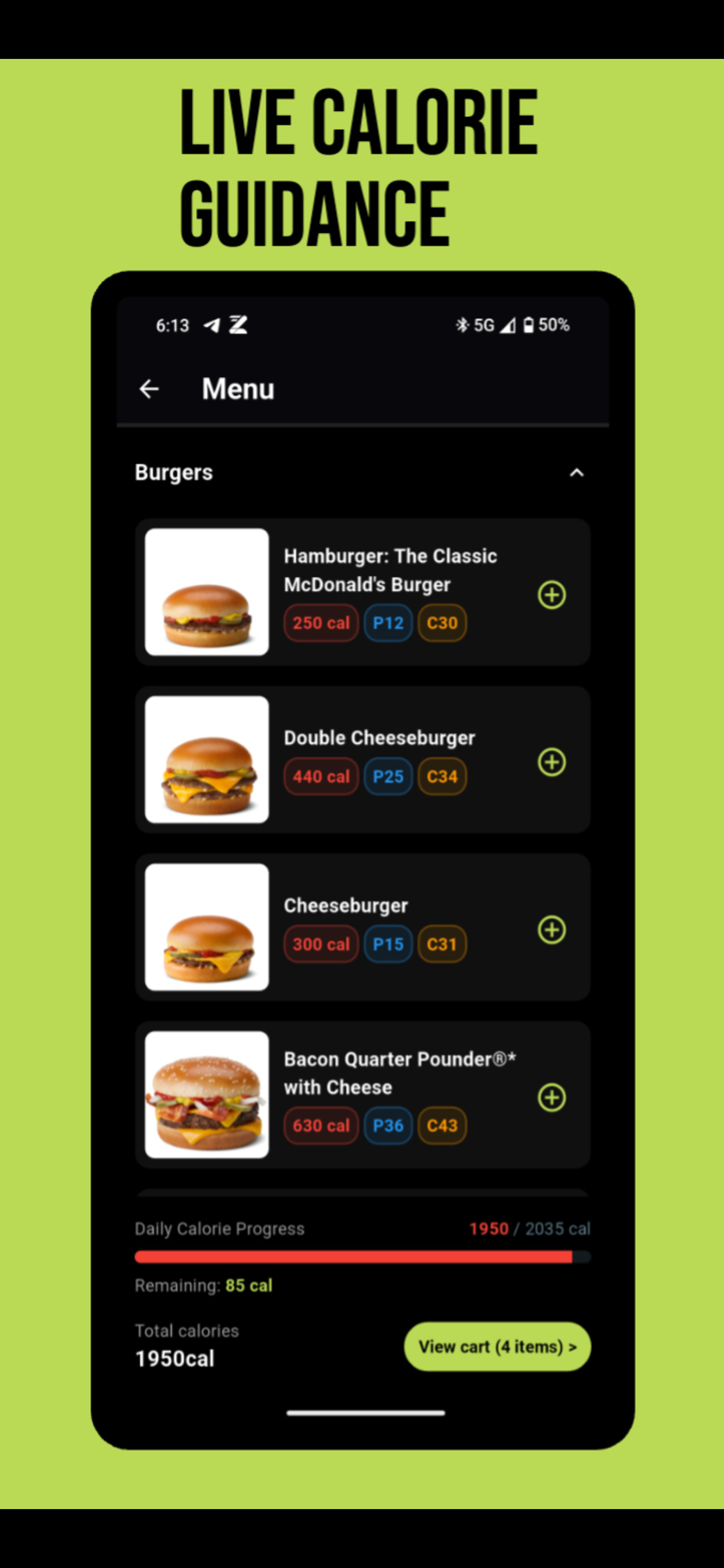hungrX: Calories & Macros screenshot 4