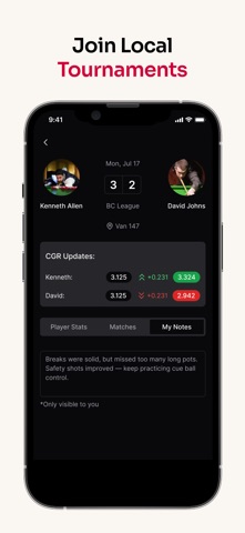 CuePal: Snooker, Pool, Heyball screenshot