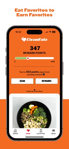Clean Eatz Rewardz iPhone screenshot