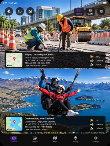 Camera GPS Map: Proof Cam Live iPad screenshot