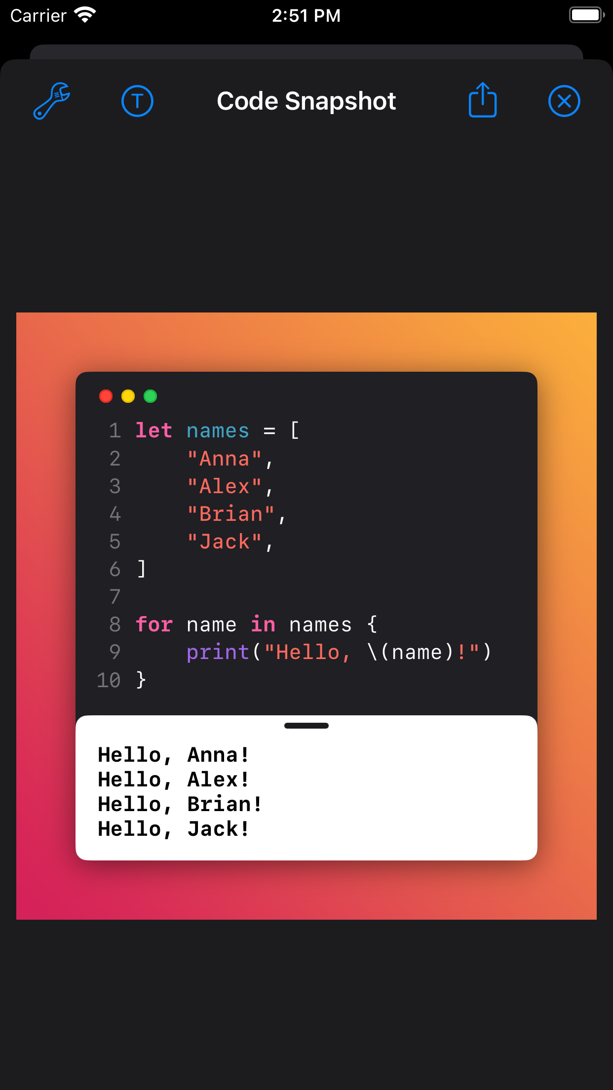 Swifty Compiler: Swift IDE screenshot 4