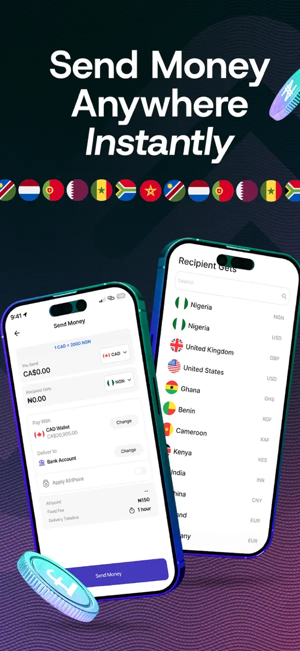 Screenshot #2 pour AfriChange: Send money abroad.