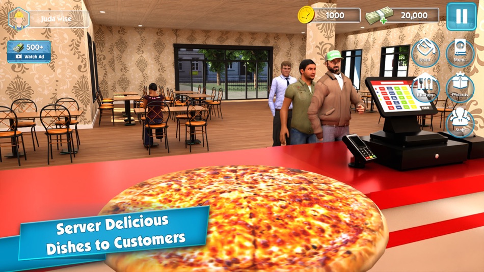 #4. My Cafe World Owner Simulator (iOS) Bởi: Muhammad Qasim Ali