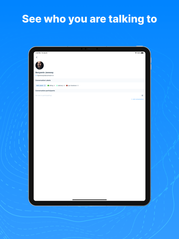 Chatwoot iPad screenshot 7 - Business app
