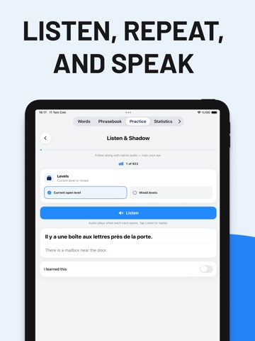 Daily French Learning iPad screenshot