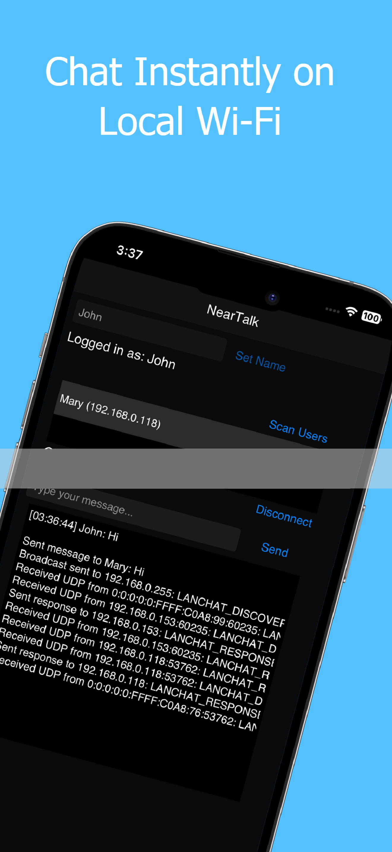 NearTalk:Offline LAN Messenger