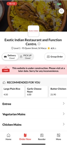 Exotic Indian Restaurant screenshot