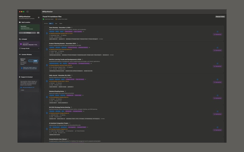 MDSynthesizer app screenshot