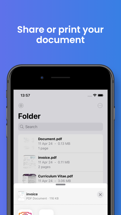 Convert Scanner to PDF Screenshot