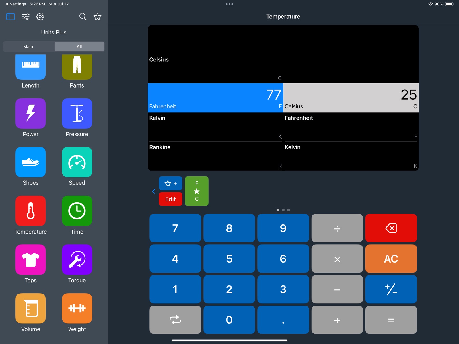Unit Converter - Best Unit App ipad screenshot 1