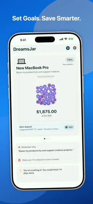 DreamsJar - Savings Tracker screenshot 1