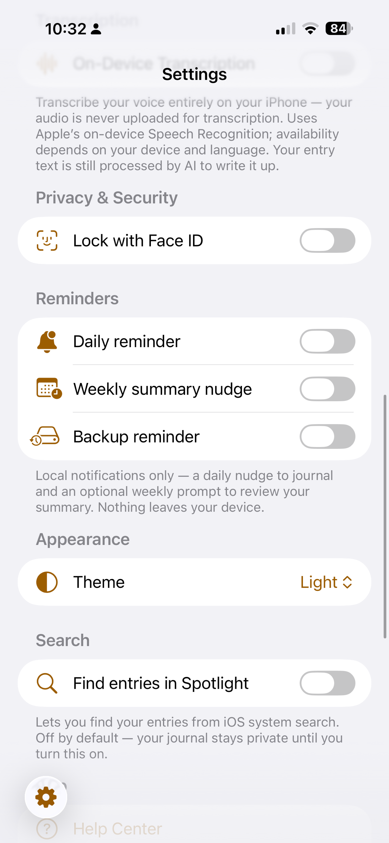 Afterword - voice journaling screenshot 4
