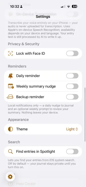 Afterword - voice journaling screenshot 4
