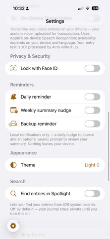 Afterword - voice journaling screenshot 4